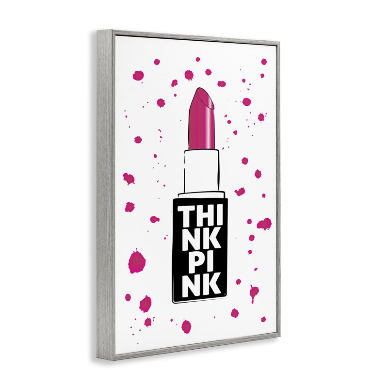 Giclée encadrée «Think Pink», par Martina Pavlova, Estampe numérique Farmhouse, H 24 po x l 16 po