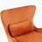 Furniture Style 2 In 1 Pet Friendly  Modern Velvet Lounge Chair, Upholstered  Back Accent Chair Leisure Single Sofa Chair For Living Room Office, Orange-1302966637