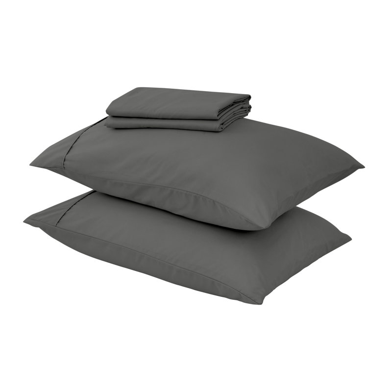 Graphite Full Microfiber Wrinkle-Resistant Sheet Set