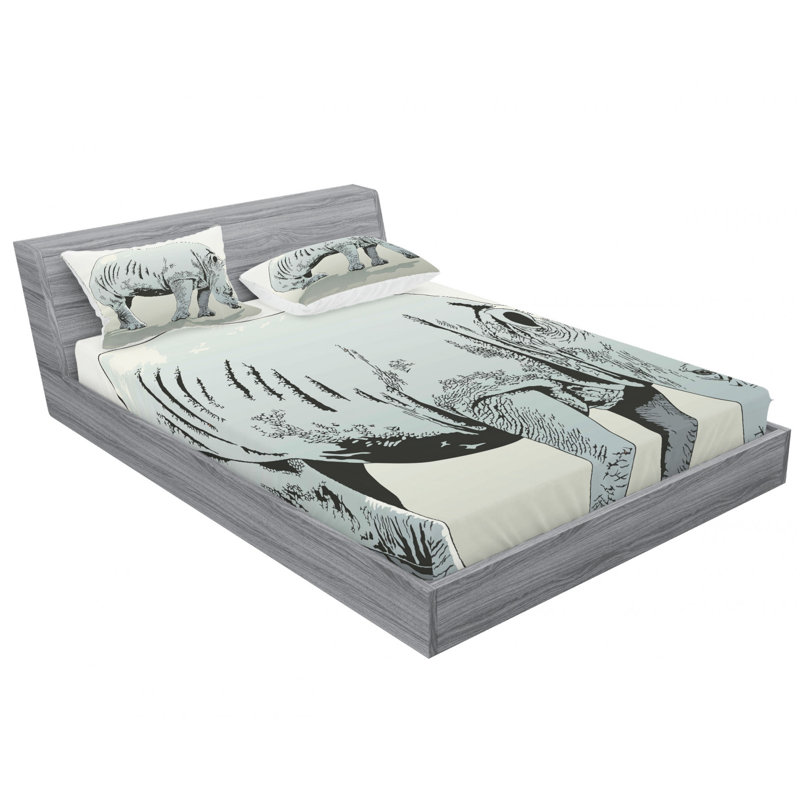 Microfiber Sheet Set, Full/Double Sheet Set with Fitted Sheet