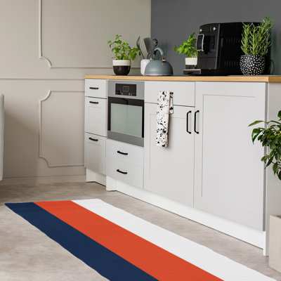 Tapis bleu/orange area