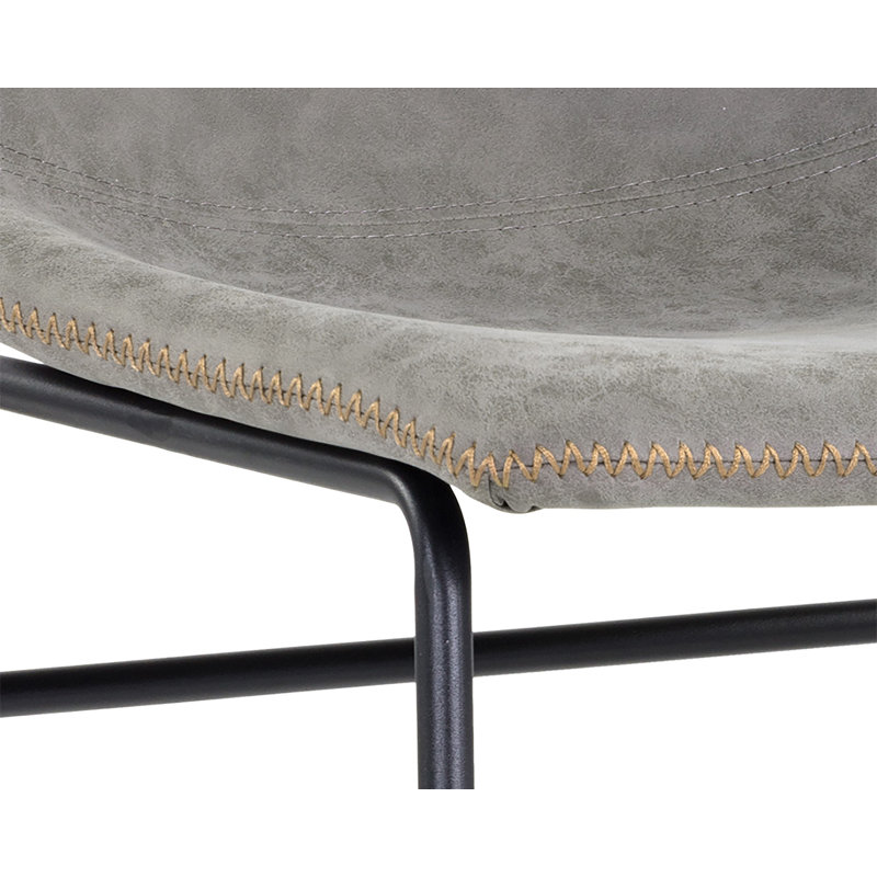 Cal Upholstered Dining Chair, Gray Performance