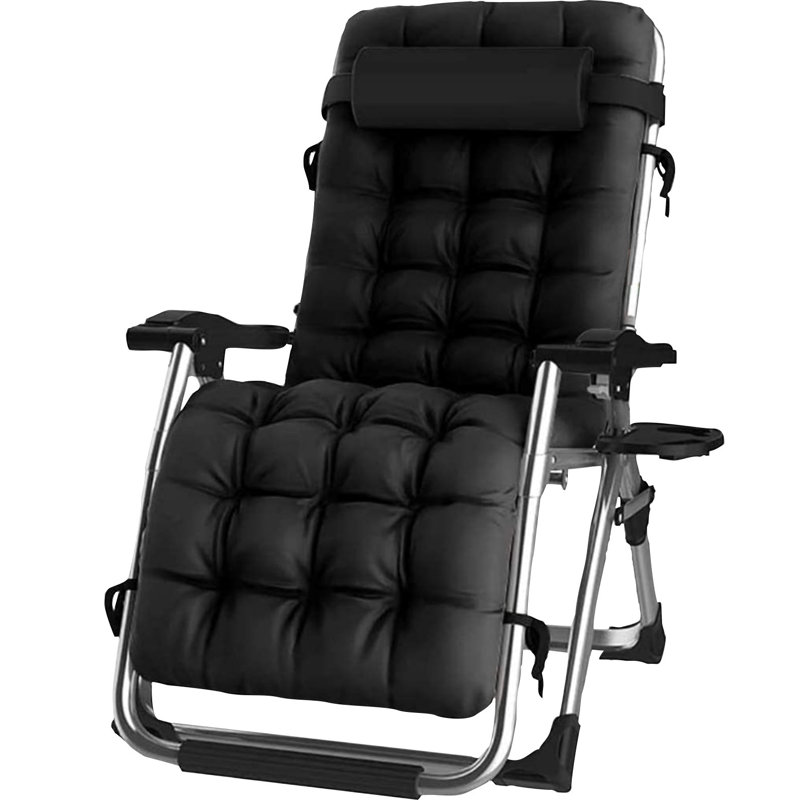 Abrham 69cm Long Reclining with Cushions, Grey