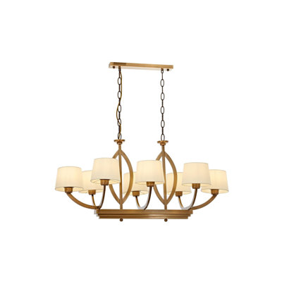 Demps 8 - Light Shaded LED Chandelier