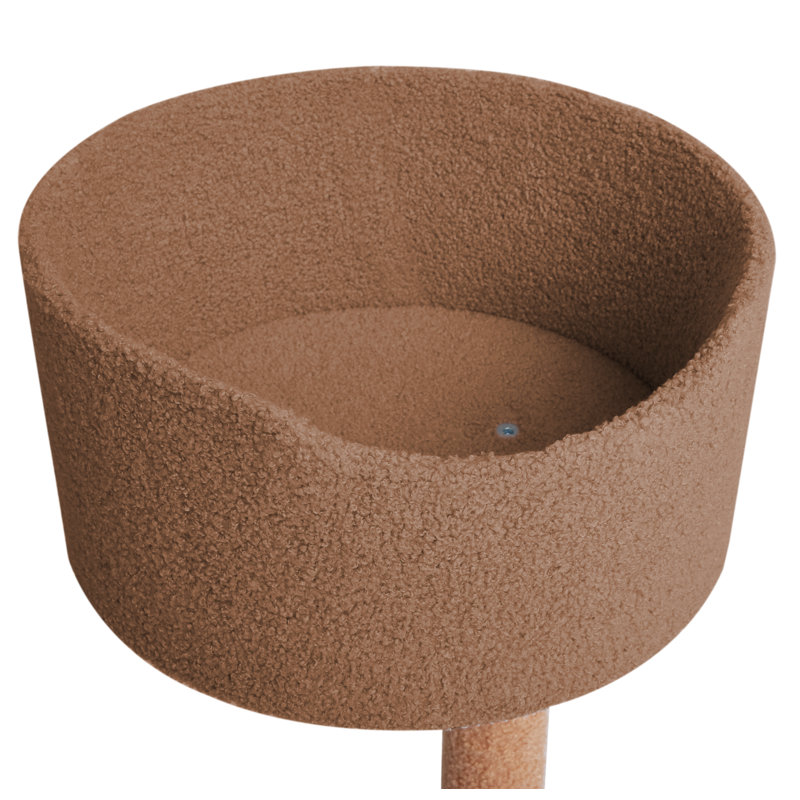 65 " H Cat Scratching Post, Beige