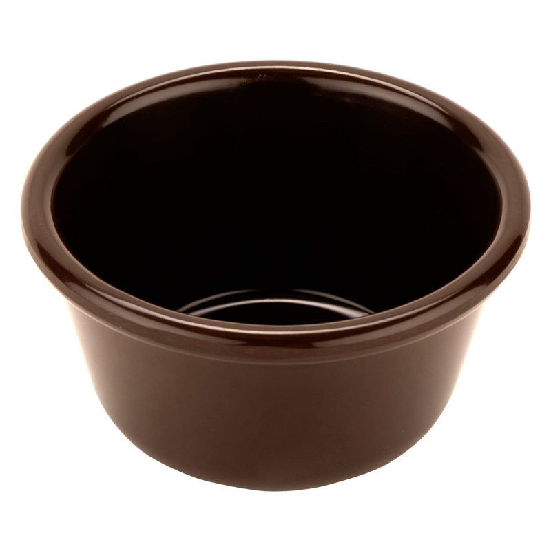 G.E.T. Melamine 12 Piece Ramekin / Soufflé Dish Bakeware Set, Brown