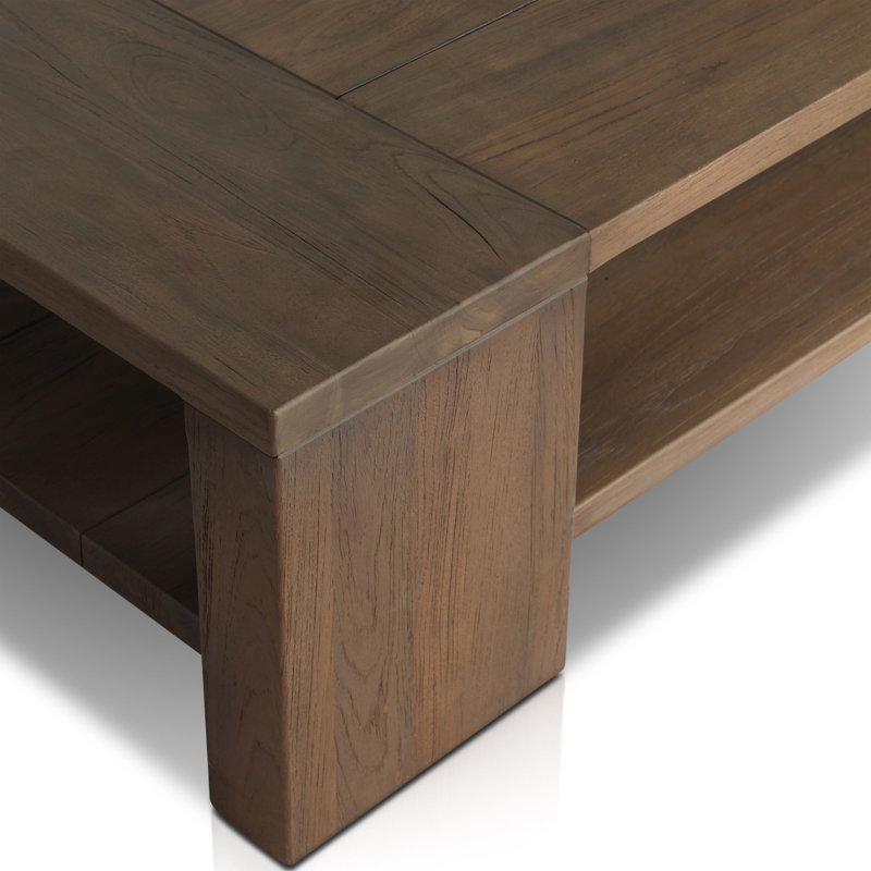 Roca Outdoor Rectangular Teak Coffee Table