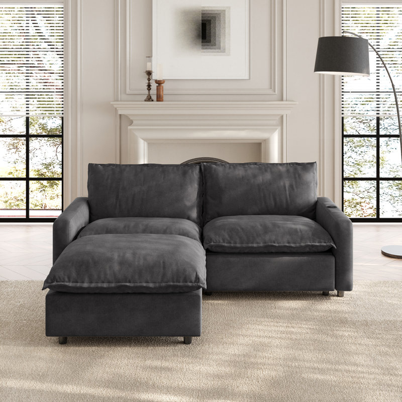 3-Piece Modular Linen L-Shaped Power Reclining Sofa With Zero-Gravity And Heated Seats