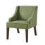 Fauteuil rembourré de style Mid-Century avec pieds en bois massif