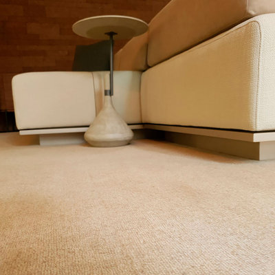 Tapis beige en laine Vail