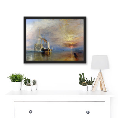 Turner The Fighting Temeraire Ship Painting by Value Does Not Apply - Single Picture Frame Print