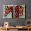 «Paint by Number Horse I», reproduction encadrée de qualité supérieure - prête à être accrochée - aucun clou requis - aucun clou requis-331636465-331636464
