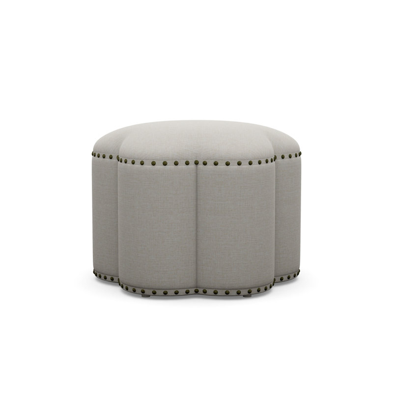 Kate 25" Ottoman, Grande 120910, Antique Brass