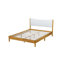 Grand lit plateforme tapissier Boucle