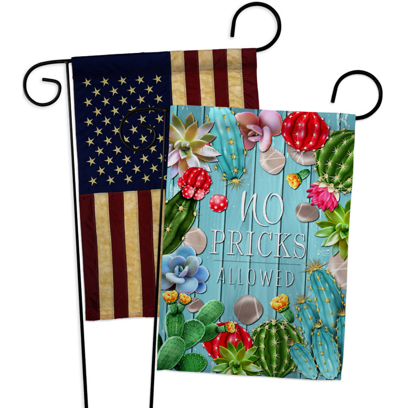 Double Sided 18.5 in. H x 13 in. W Polyester Garden flag
