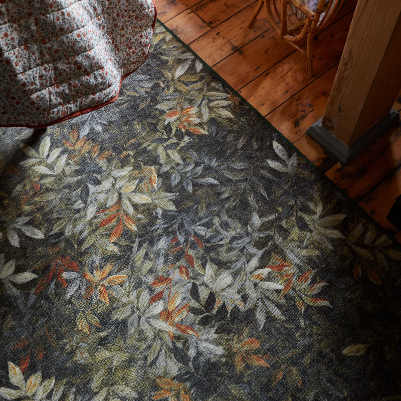 Clarke & Clarke Floral Digitally Printed 185cm X 290cm Area Rug, Rectangle 120 x 170 cm