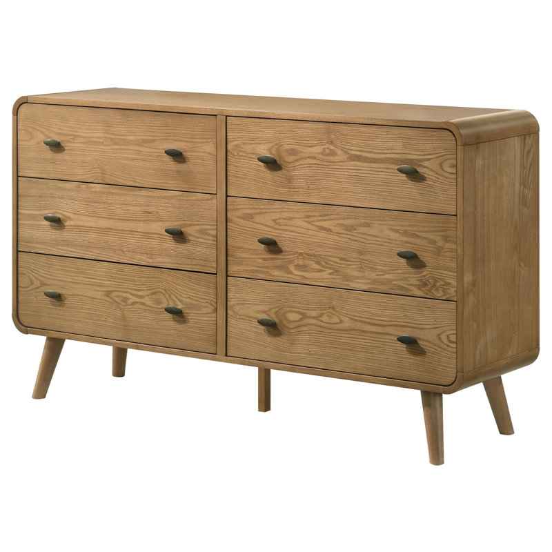 Kegan 6-drawer Bedroom Dresser Light Ash, Light Ash