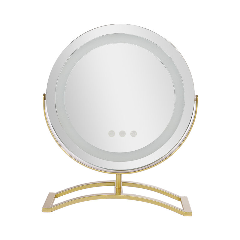 Metal Round Floor Mirror