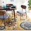 Tapis floral en laine touffeté à la main Taifa-1696655227