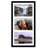 8X16 Collage Picture Frame To Display 3 Photos At Once - Black