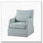 Chaise à jupe pivotante avec coussin d'assise amovible-1541744973