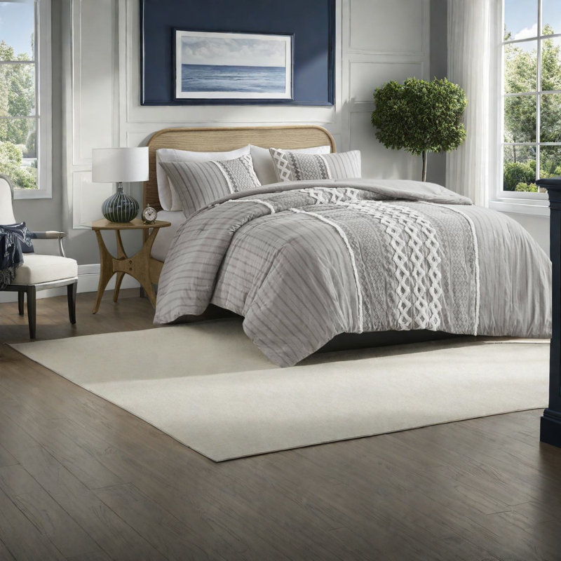 Ensembles de literie en coton haut de gamme de qualité supérieure, style chenille moderne pour la maison