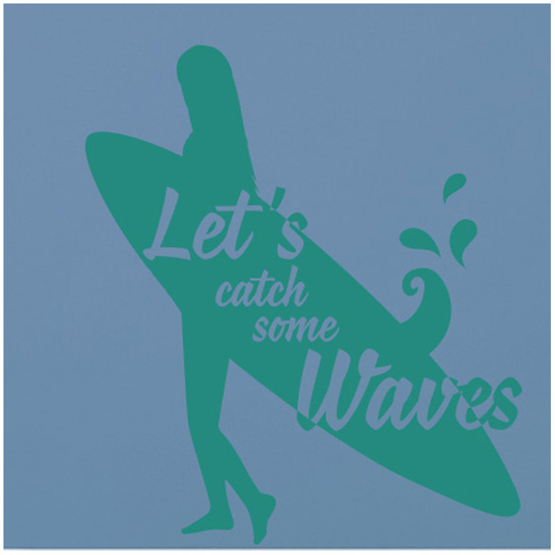 Nautical & Beach Wall Decal, Aqua Green