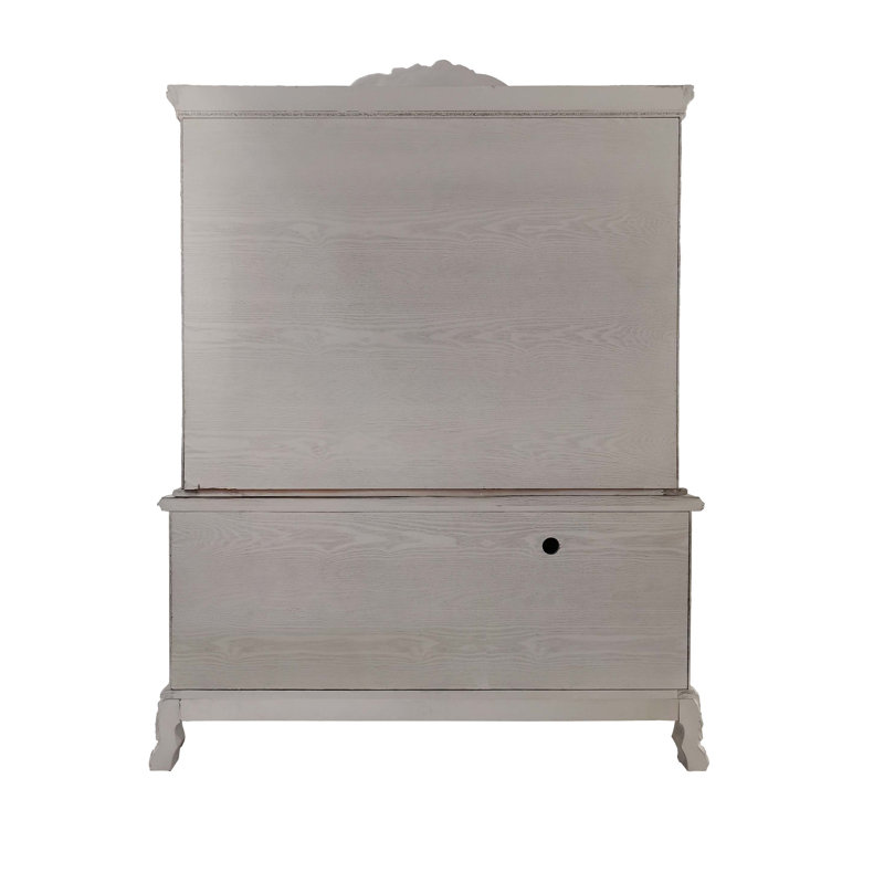 Bureau d'ordinateur et huche Dresde Dresde avec beaucoup de rangement et une surface de travail spacieuse