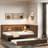 Sakima  Daybed With Storage Shelves, Charging Station, Led And Trundle-1416582452