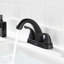 Robinet pour salle de bain à 2 poignées avec ensemble de bonde centrales-54503401