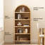 Vitrine de rangement ouverte à 5 niveaux avec bibliothèque à 5 niveaux H 70,9 po x l 30,7 po avec 5 tablettes pour le bureau à domicile, la chambre à coucher et le salon -119304225-115747388