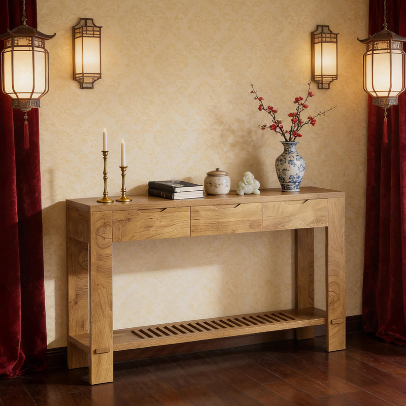 Authentic Console Table,Entryway Table,Display Organizer