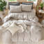 Ensemble de housse de couette légère avec fermeture à glissière 8 attaches 100% coton lavé MooMee-109236629-111219973