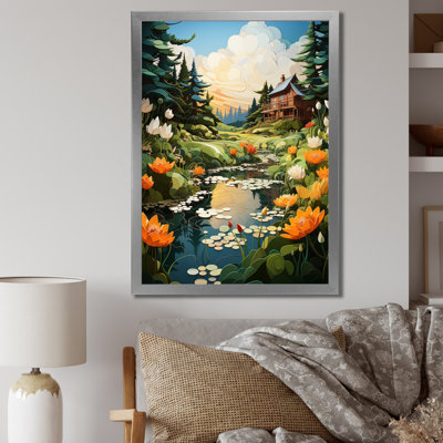 " Farmhouse Countryside Reflections Papercut "