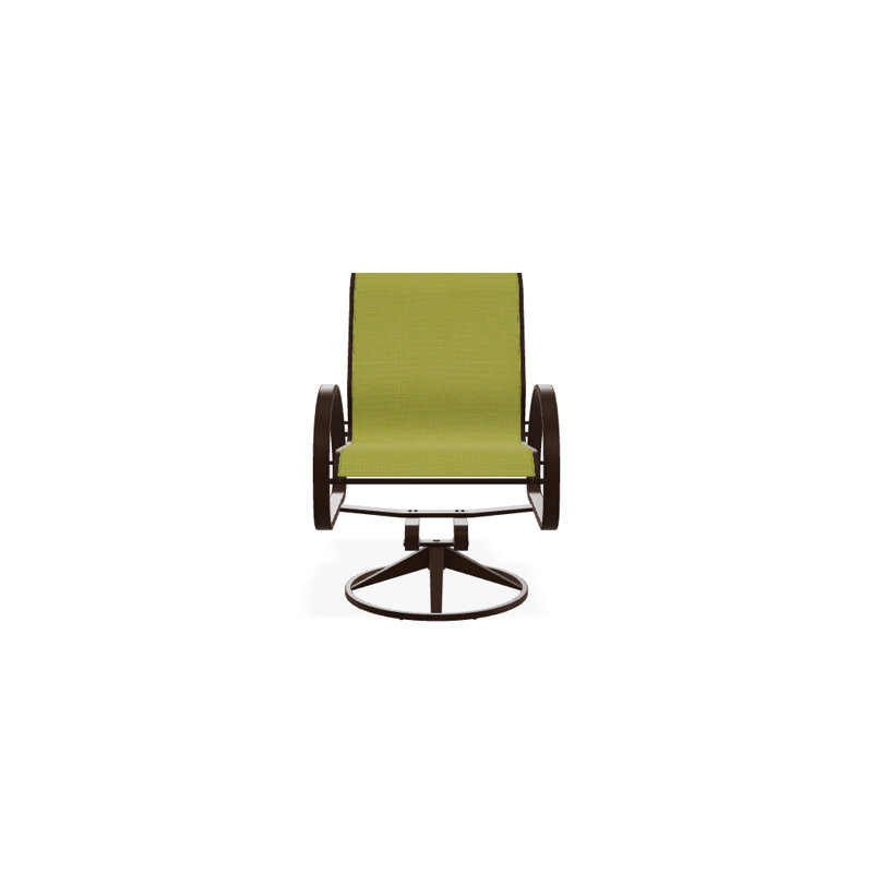 Fauteuil de patio pivotant Hiraku, Lime 38D Sunbrella®, Kona texturé