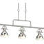 Luminaire suspendu pour îlot de cuisine à 3 lumières en nickel brossé avec bols de l 6,25 po Abrahim-375503091-375503088