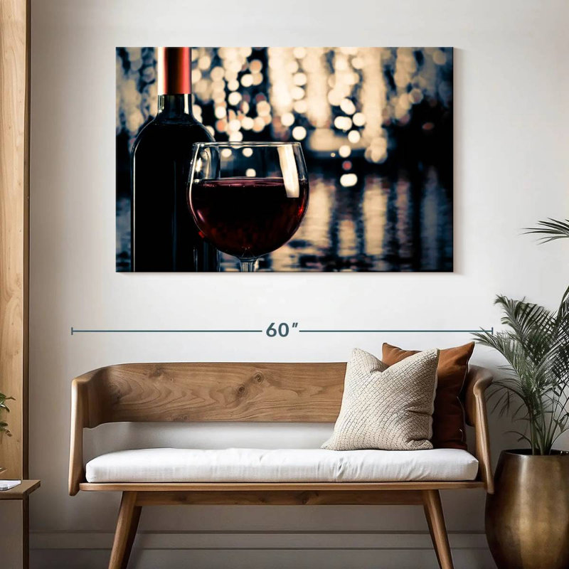 Yarlin Festive Red Wine, 32" H x 48" W