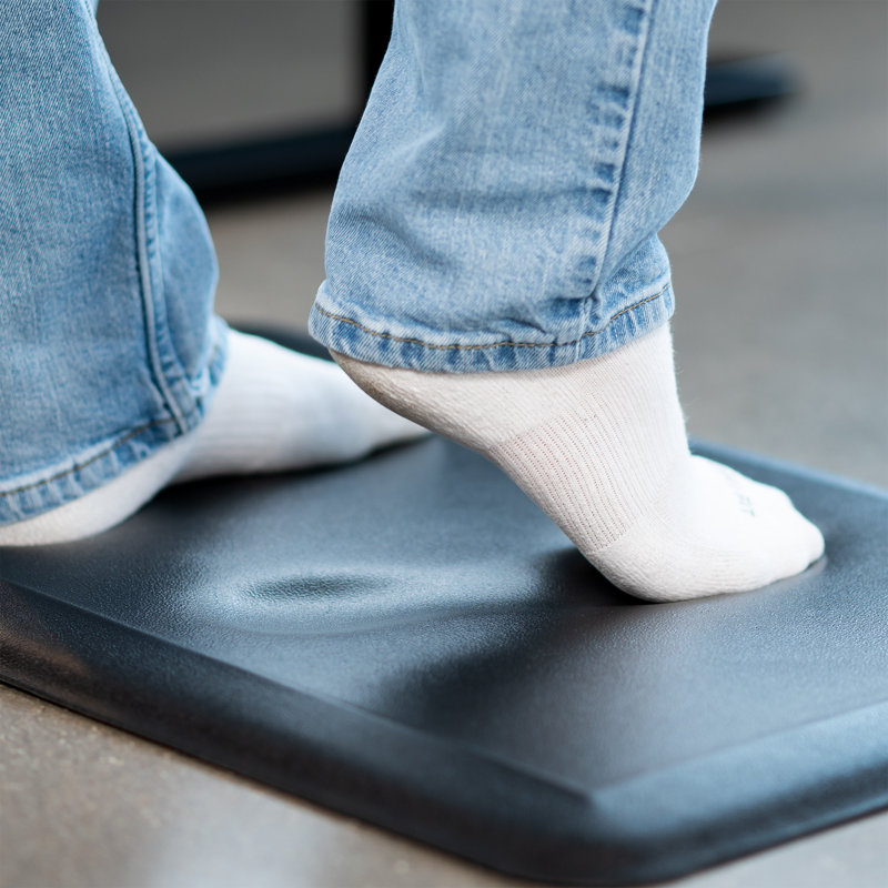 Tapis noir en mousse anti-fatigue