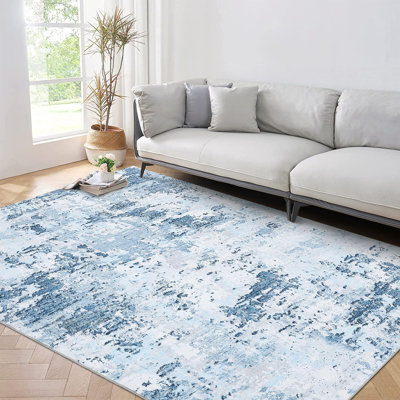 Tapis moderne abstrait pour salon, chambre à coucher et couloir