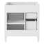 Meuble-lavabo de salle de bain 30 po sans lavabo supérieur, armoire de rangement moderne avec 2 tiroirs et un tiroir basculant-135660434