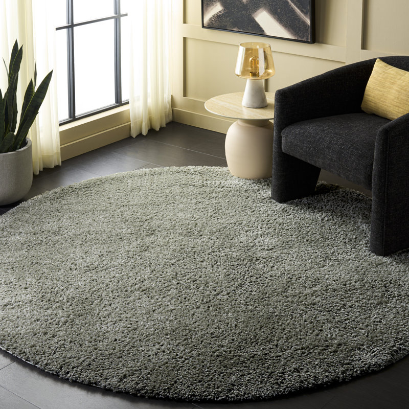 Atlantis Shag 100 Performance Solid Color Rug, 6'-7" X 6'-7" Round