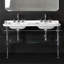 Lavabo de salle de bain console en céramique avec trop-plein 60 po Waldorf-15196803