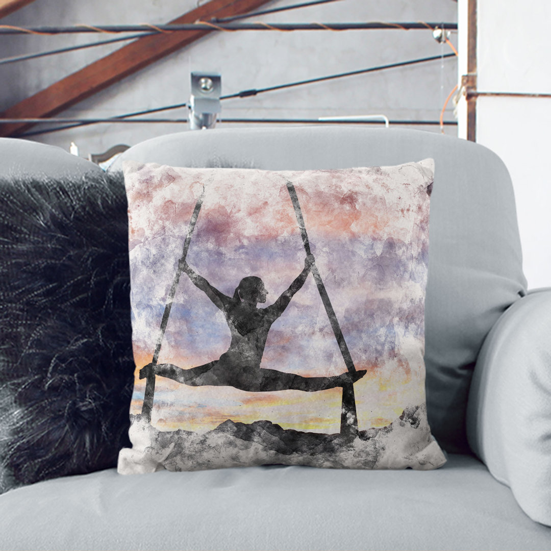 Aerialist Gymnastics at Sunset Cushion with Filling