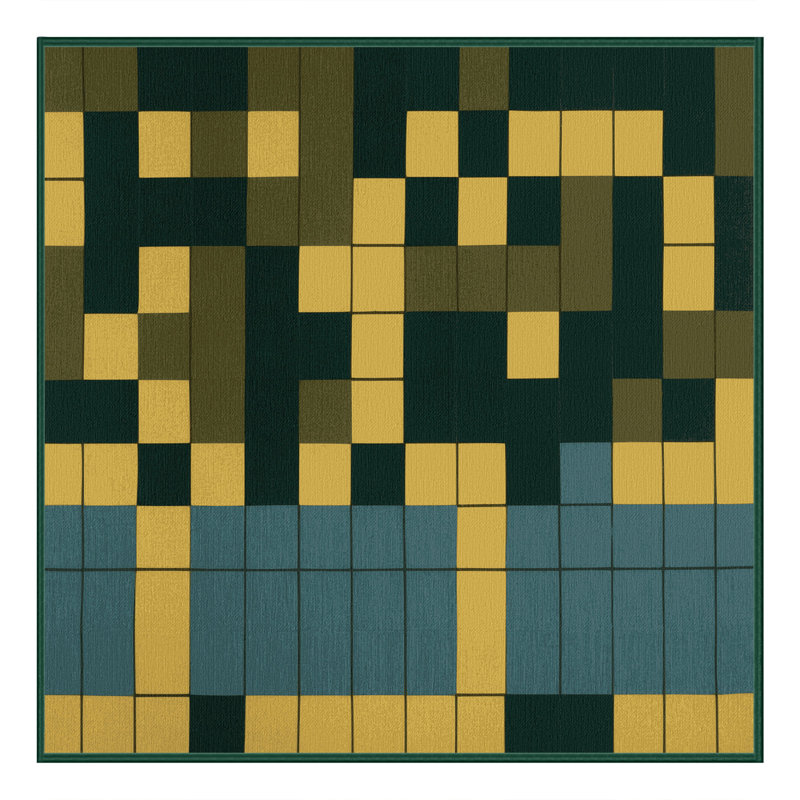 Earthly Bits Rug, Square 6'