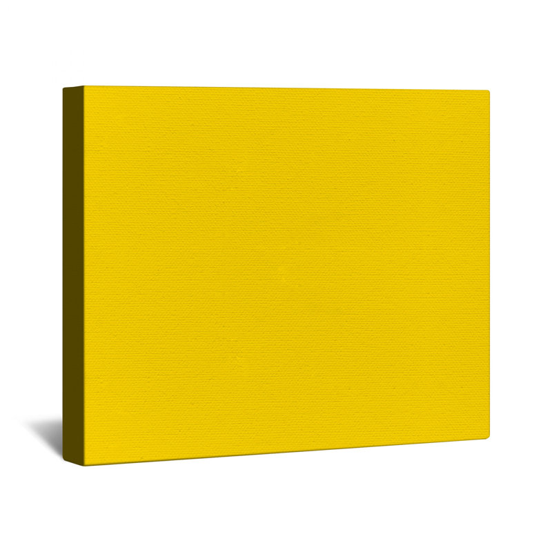 Solid Yellow Background Canvas Gallery Wrap in Many Sizes, 24 x 36 inches