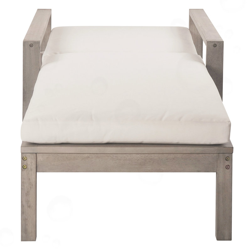 Chaise longue à 5 positions avec dossier réglable, Brun