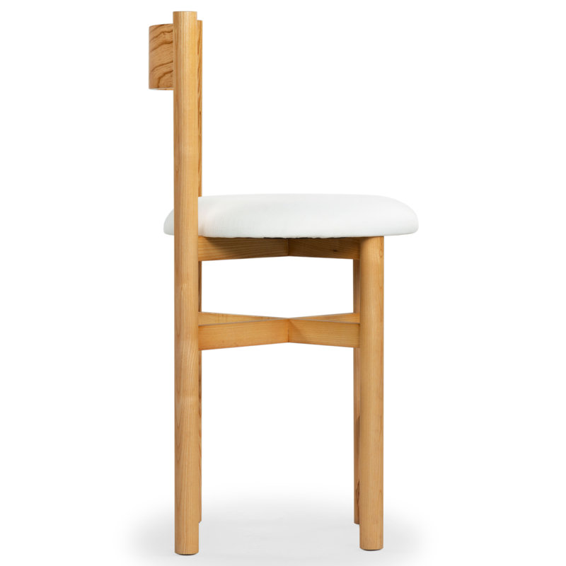 Zoyah Tayla Linen Counter Stool
