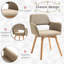 Chaise avec accoudoirs en bois massif Josué-1322412745