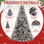 Arbre de Noël artificiel éclairé 6 pi avec base pliable-452951605