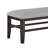 1-Piece Bench Dining Room Use Room Wooden Frame In Gray Finish Upholstered Design Seat